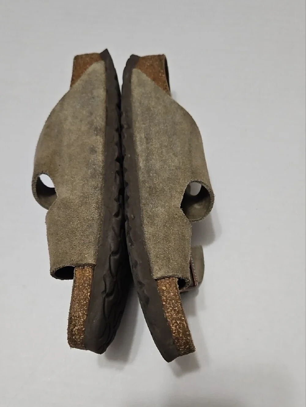 Birkenstock Unisex  ArizonaDouble Strap Buckle Sandals in Olive Gray Size 40(9)